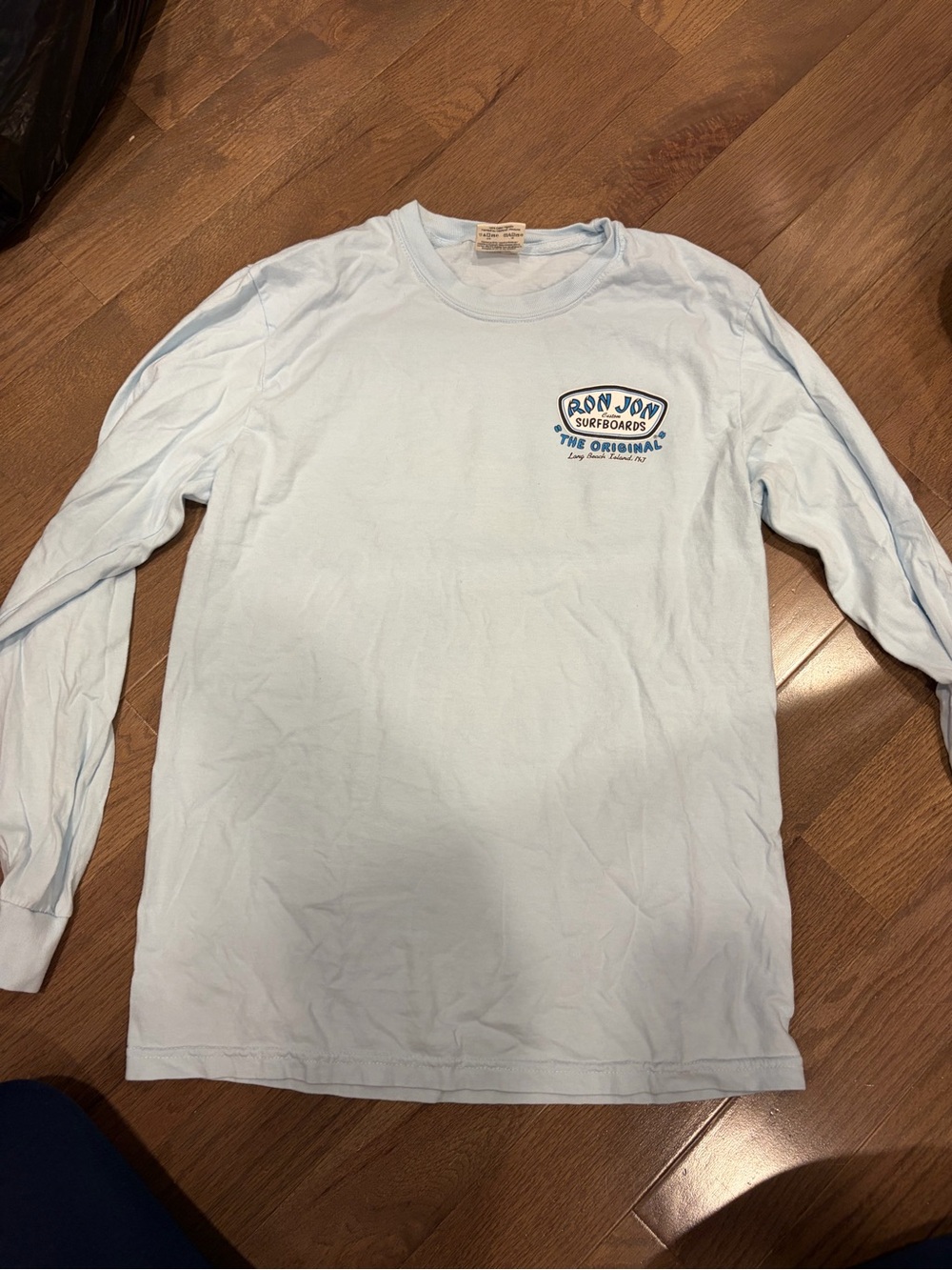 Comfort Colors Pale Blue Crewneck Long Sleeve Tee